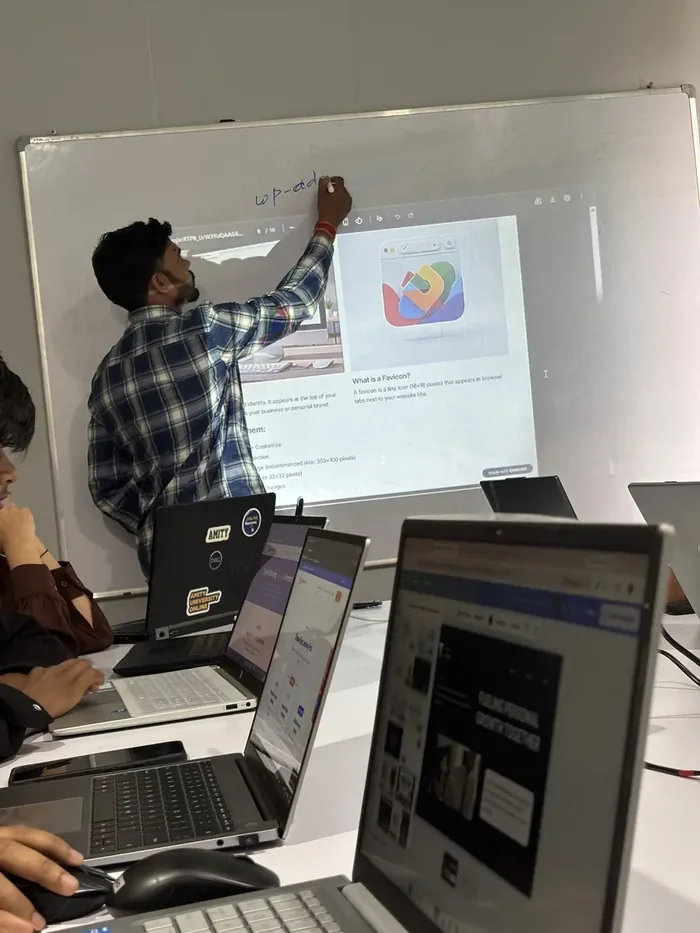 AI marketing tools and automation workshop at Digi Vidyarthi campus in Varanasi